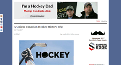 Desktop Screenshot of imahockeydad.com